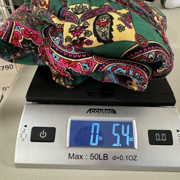 Vintage Paisley Button Down Shirt Women S Kelly Green Artsy Colorful Old Money - Picture 13 of 13